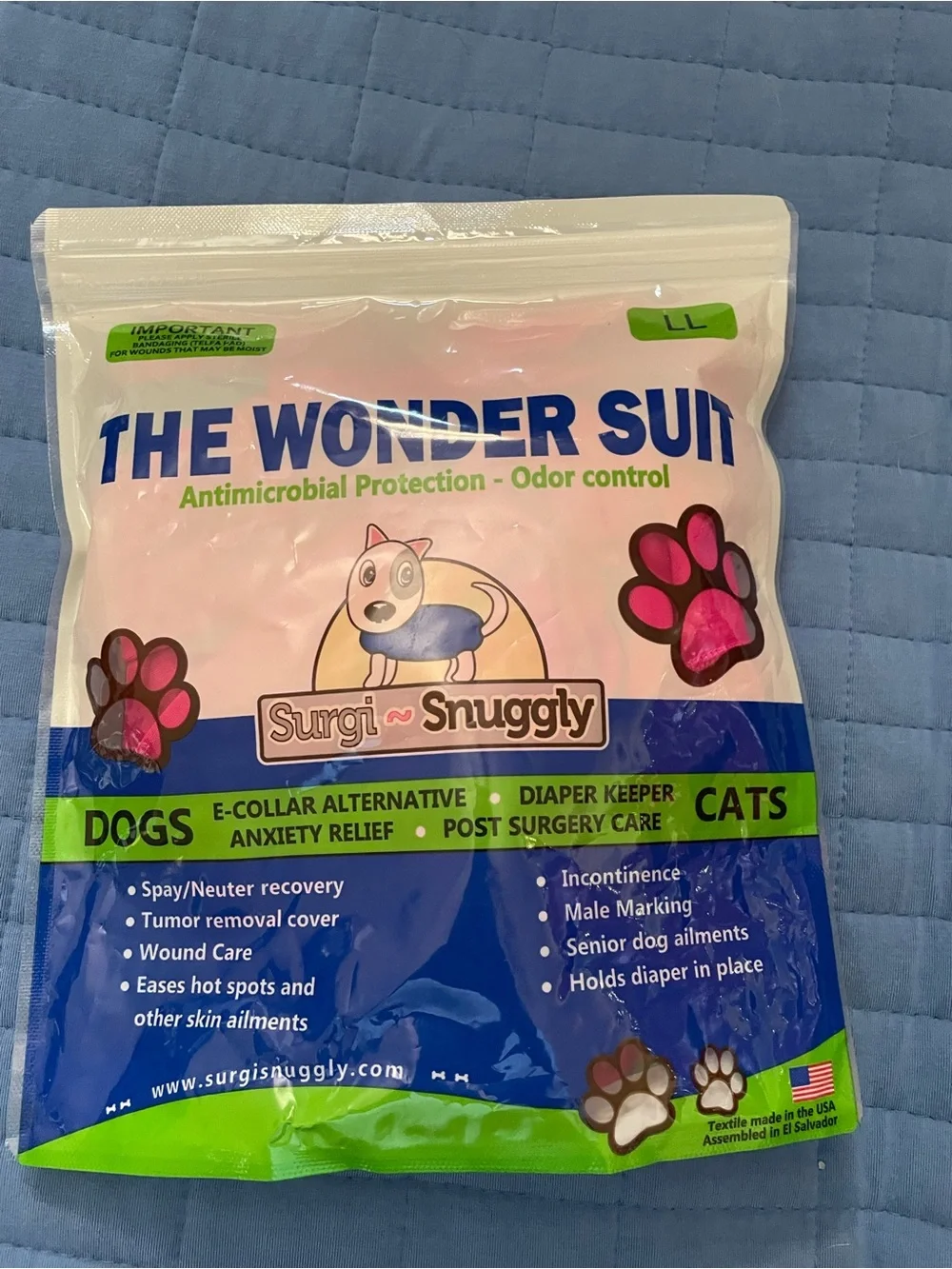 The Wonder Suit Recovery Suit for Dogs & Cats - Pink